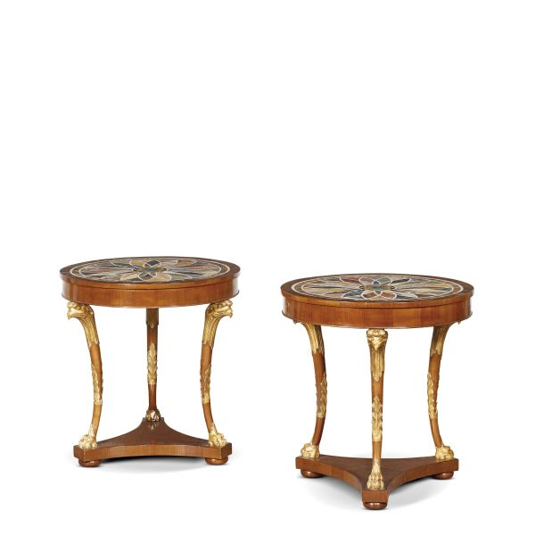 A PAIR OF TUSCAN TABLES, 19TH-20TH CENTURY