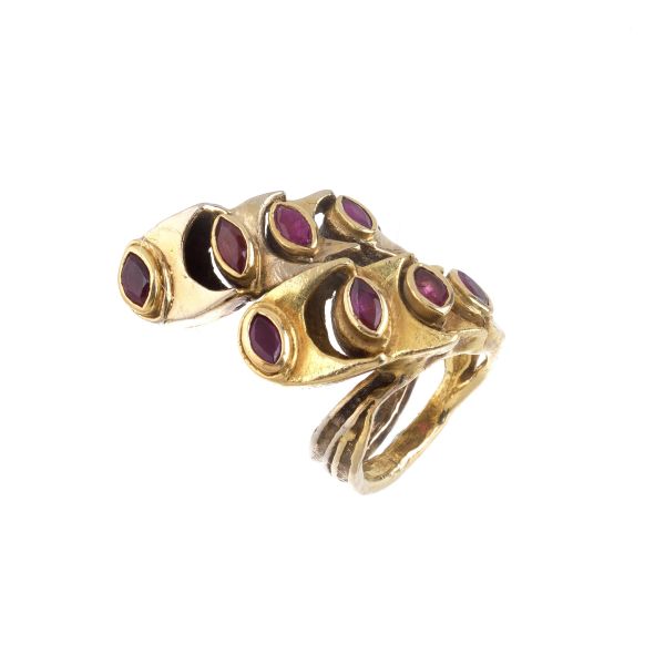 FUMANTI ROMA RUBY RING IN 18KT YELLOW GOLD