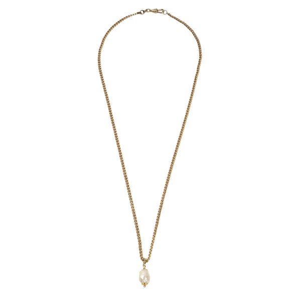 COLLANA A CATENINA CON PERLA PENDENTE