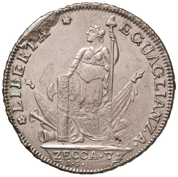      VENEZIA. MUNICIPALITA&rsquo; PROVVISIORIA 10 LIRE VENETE 1797 