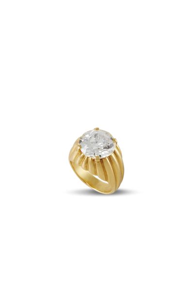 ANELLO BULGARI IN ORO TITOLO 850 E DIAMANTE