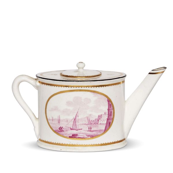 



A REAL FABBRICA FERDINANDEA TEAPOT, NAPLES, 1795-1800