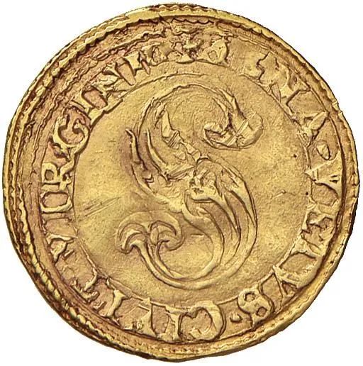 SIENA REPUBBLICA (1404 – 1555), MEZZO SCUDO D’ORO (1546-1548)