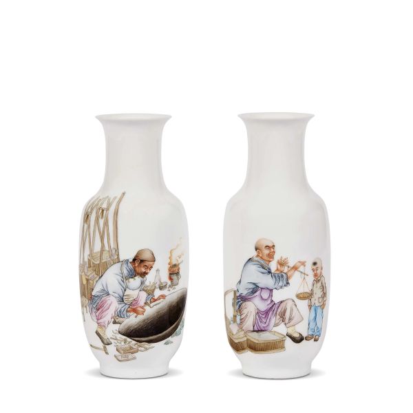 TWO VASES, CHINA, 20TH CENTURY