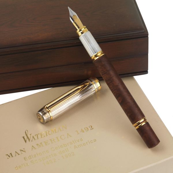 WATERMAN MAN AMERICA 1492 LIMITED EDITION FOUNTAIN PEN N. 1217/1300