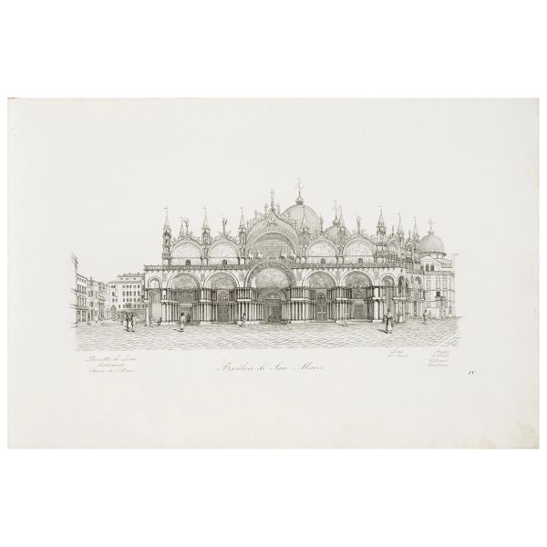 Quadri, Antonio e Dionisio Moretti. Il Canal Grande di Venezia. Venezia, Andreola, 1828. Legato con Quadri, Antonio. La Piazza di San Marco in Venezia. Venezia, Tipografia del Commercio, 1831