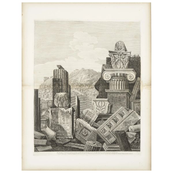 Rossini, Luigi. Le Antichità dei contorni di Roma. Roma, presso l'autore e Scudellari, 1824-26.