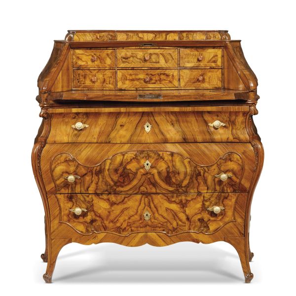 A LOMBARD FALL-FRONT BUREAU, 18TH CENTURY