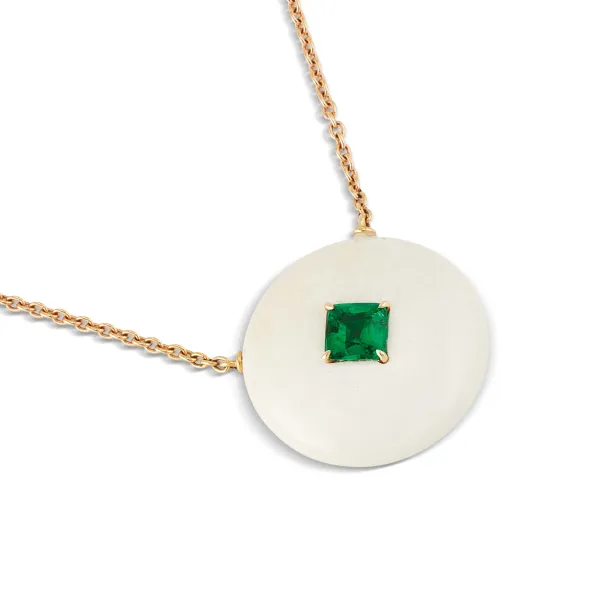 



COLOMBIAN EMERALD NECKLACE IN 18KT ROSE GOLD