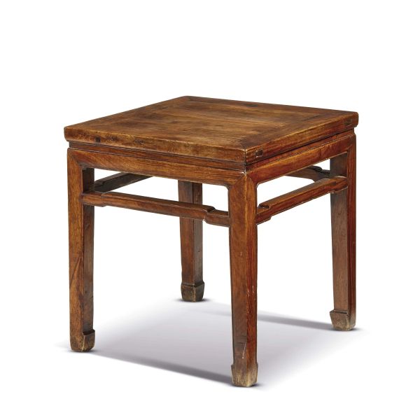 A HUANGHUALI WOOD STOOL, CHINA, QING DYNASTY, 19TH CENTURY