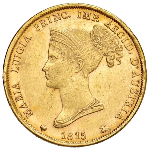      PARMA MARIA LUIGIA D&rsquo;AUSTRIA (1815-1847) 40 LIRE 1815  