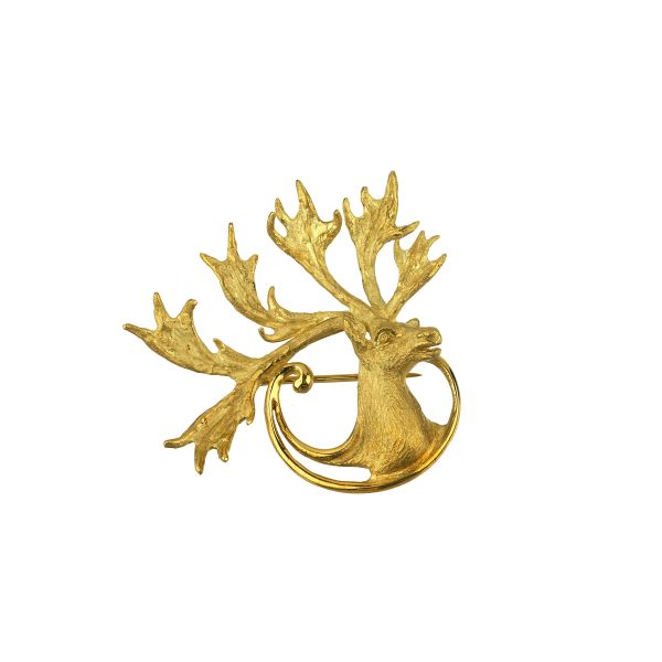 



REINDEER SHAPED BROOCH IN 18KT YELLOW GOLD