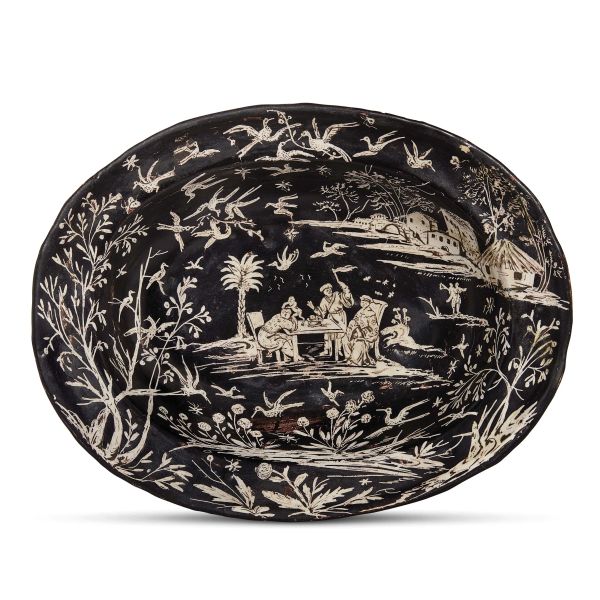 A FERRO BASIN, SAVONA, SECOND HALF 18TH CENTURY