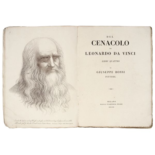 BOSSI, Giuseppe.   Del Cenacolo di Leonardo da Vinci.   Milano, Stamperia Reale, 1810.