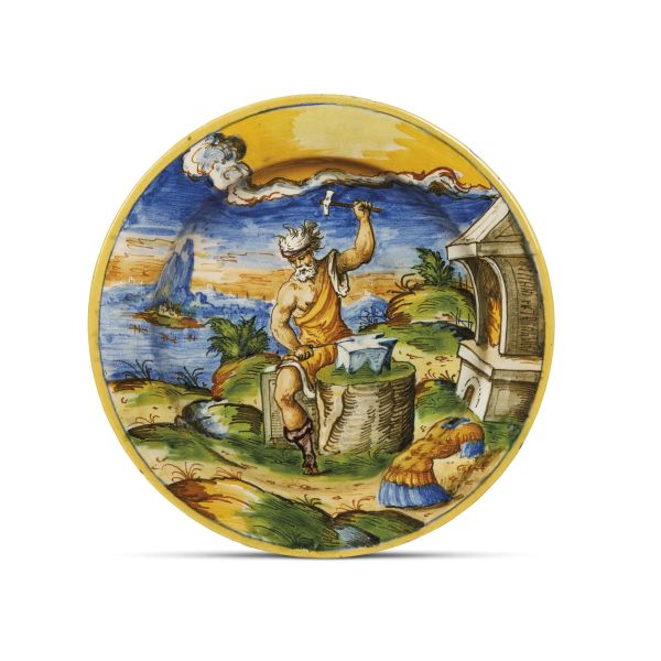 PIATTO, VENEZIA, MASTRO DOMENICO E COLLABORATORI, 1560-1570 CIRCA