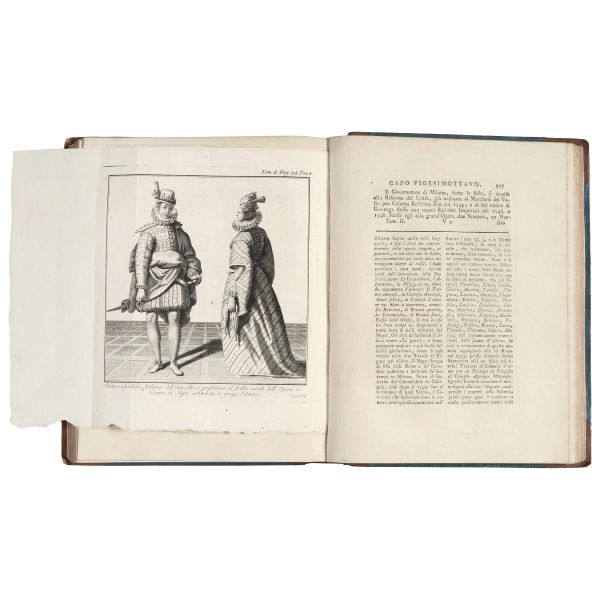 (Milano - Ballo - Illustrati 700)   VERRI, Pietro.   Storia di Milano  . In Milano, Giuseppe Marelli,  [..]