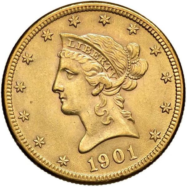      STATI UNITI. 10 DOLLARI 1901 