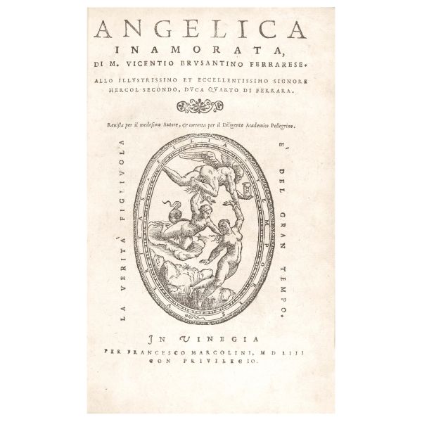 Brusantino, Vincenzo. Angelica innamorata. Venezia, Marcolini, 1553.