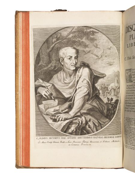 (Storia naturale) REZZONICO, Antonio Giuseppe della Torre di. Disquisitiones Plinianae in quibus de utriusque Plinii patria, rebus gestis, scriptis, codicibus, editionibus, atque interpretibus agitur. Tomus primus [-secundus]. Parmae, excudebant Borsii fratres, 1763-1767.