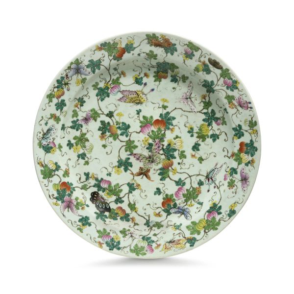 COPPIA DI PIATTI, CINA, DIANSTIA QING, FINE SEC. XVIII