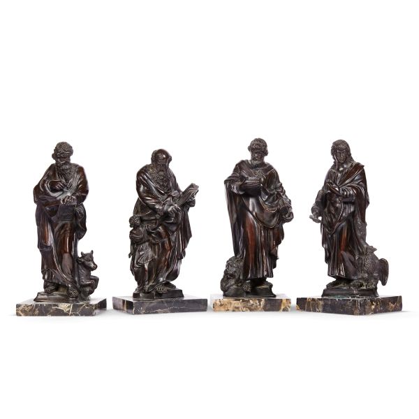 THE FOUR EVANGELISTS, WORKSHOP OF JACOB CORNELISZ COBAERT, ROME, 17TH CENTURY