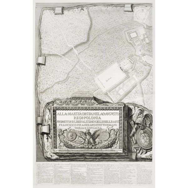 Piranesi, Francesco. Pianta delle fabriche esistenti nella Villa Adriana. Roma, 1781. 