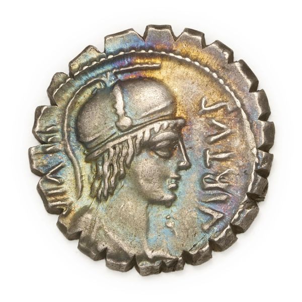 



Aquilia - Denario serrato Mn. Aquillius Mn.f. Mn.n (65 a.C.) - Zecca: Roma