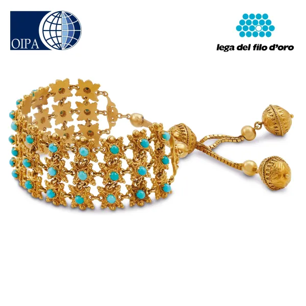 Chantecler - 



CHANTECLER BRACCIALE AD AMPIA FASCIA CON TURCHESI 