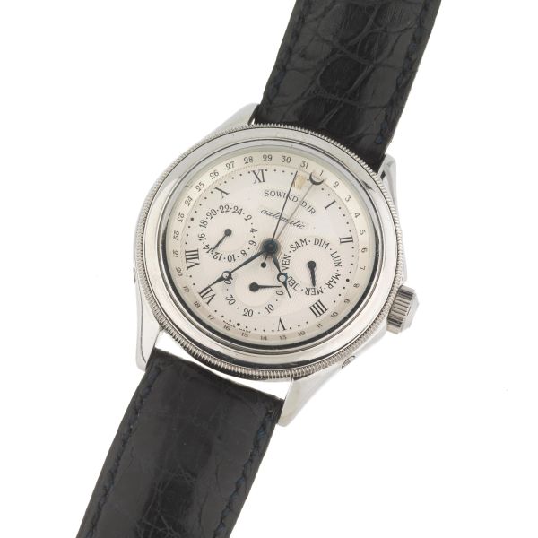 Sowind - SOWIND D.JR REF. 1.20894 FULL CALENDAR STAINLESS STEEL WRISTWATCH