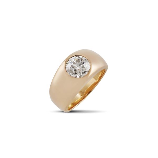 DIAMOND BAND RING IN 18KT ROSE GOLD