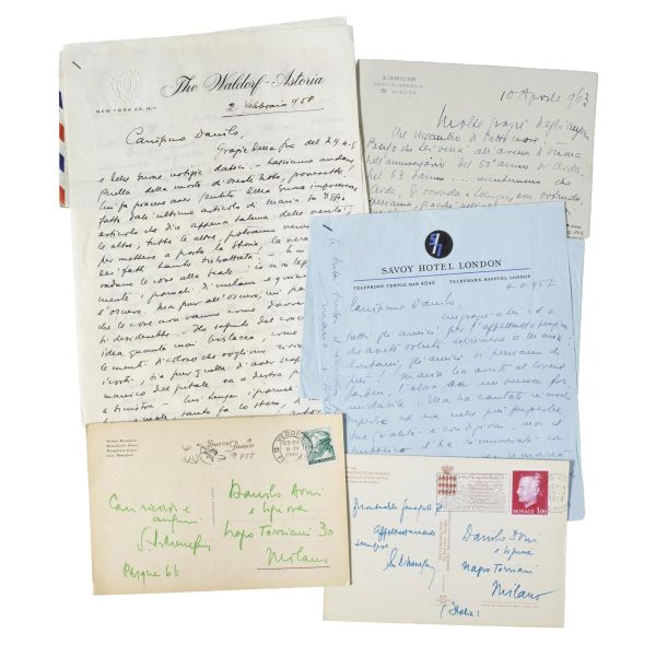 



Four signed autograph letters and several cards