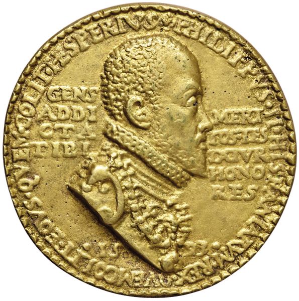 SPAGNA FILIPPO II (1554-1598) MEDAGLIA 1593