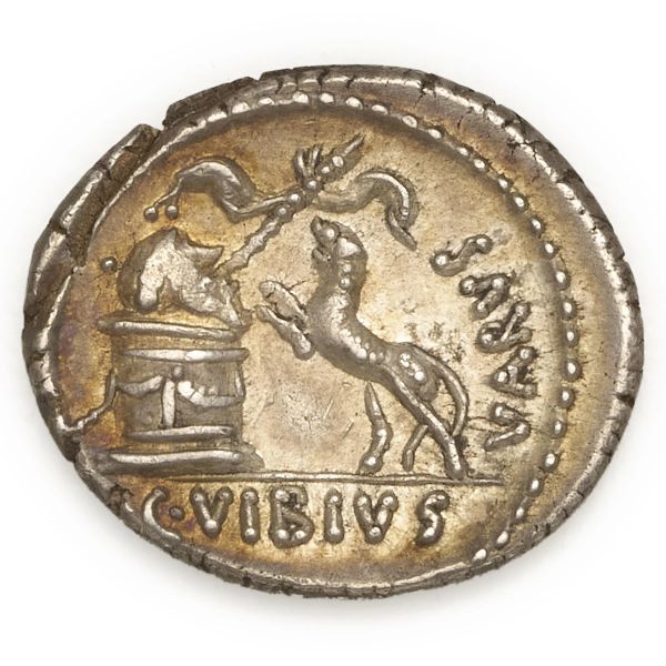 Vibia - Denario C. Vibius Varus (42 a.C.) - Zecca: Roma