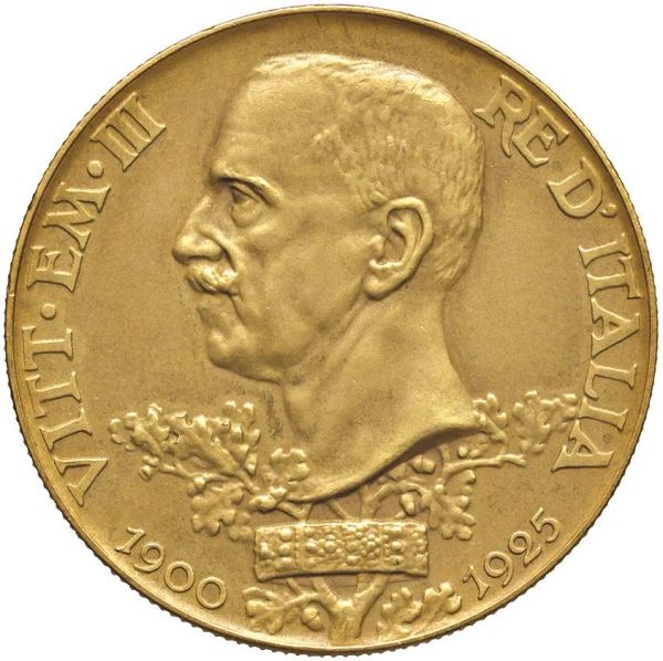      SAVOIA. VITTORIO EMANUELE III (1900-1943) 100 LIRE VETTA D&rsquo;ITALIA 1925 