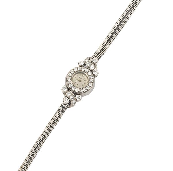 Piaget - PIAGET REMONTOIR WHITE GOLD AND DIAMOND LADY'S WATCH