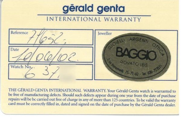 GERALD GENTA RETRO SALTERELLO ACCIAIO E DIAMANTI REF. G.3714