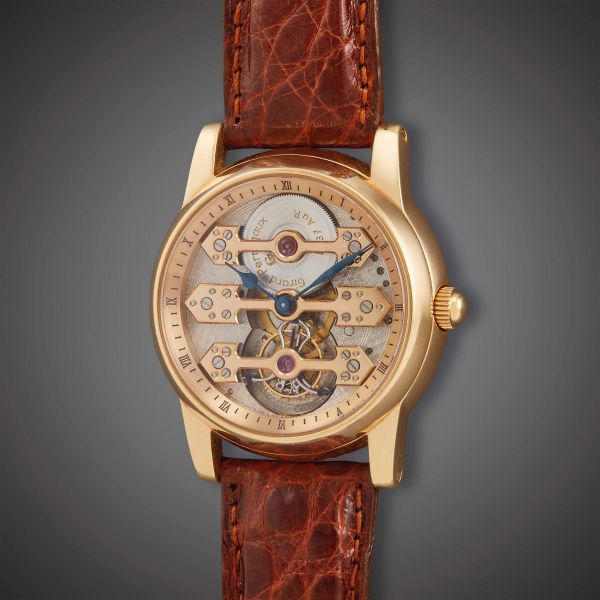GIRARD PERREGAUX TRE PONTI TOURBILLON REF. 99193-52002-BA6A IN ORO ROSA