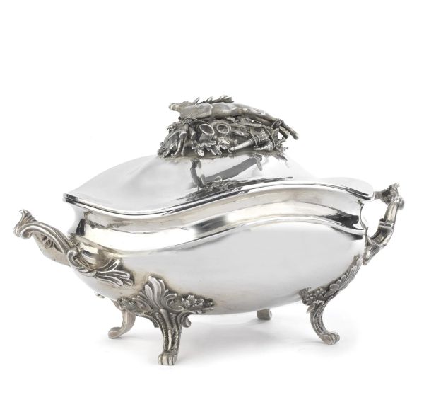 A SILVER TUREEN, FLORENCE, 20TH CENTURY
