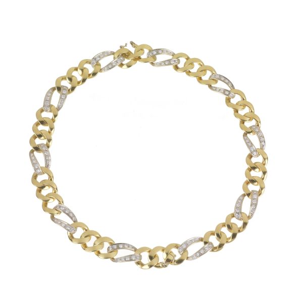 GROUMETTE DIAMOND NECKLACE IN 18KT YELLOW GOLD