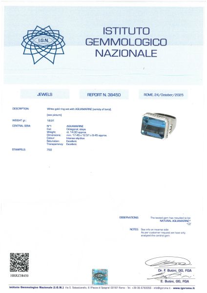 ANELLO CON ACQUAMARINA E DIAMANTI