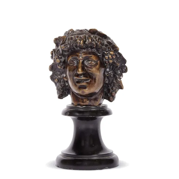 A SMALL HEAD OF BACCHUS, 19TH CENTURY