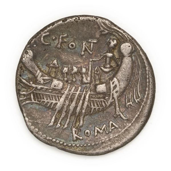 Fonteia - Denario C. Fonteius (114-113 a.C.) - Zecca: Roma