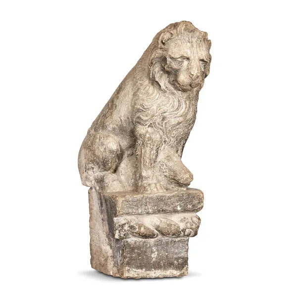 Venetian-Dalmatian stone carver (Niccolò di Giovanni Fiorentino?), a lion, second half 15th century, Istrian stone