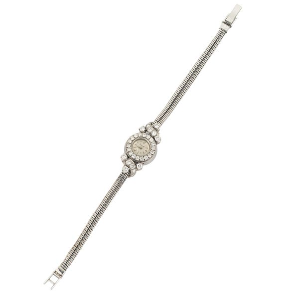 PIAGET REMONTOIR OROLOGIO IN ORO BIANCO E DIAMANTI