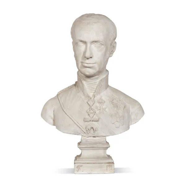 A TUSCAN BUST, 19TH CENTURY