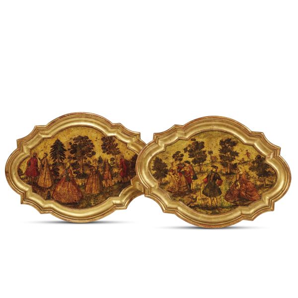 A PAIR OF VENETIAN TRAYS, 18TH CENTURY