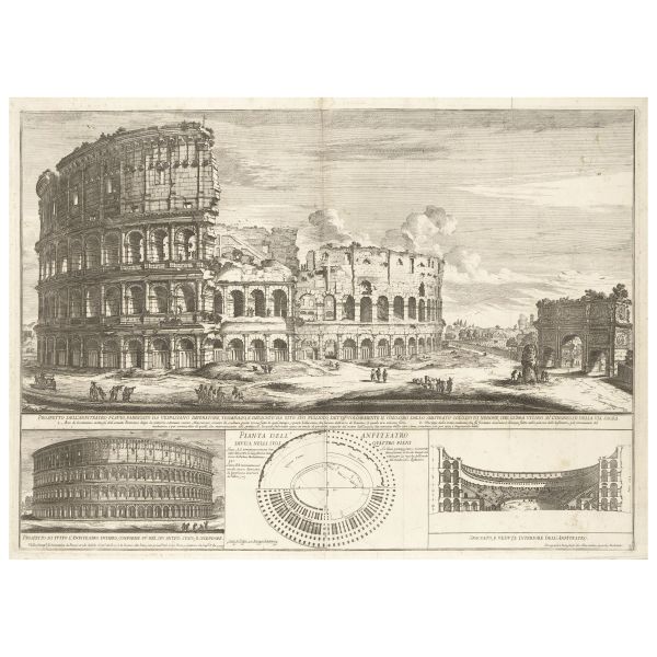 Nice group of etchings depictig the eternal city