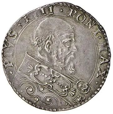 PIO IV (GIOVANNANGELO DE&rsquo; MEDICI 1559 - 1565), BIANCO O PAOLO