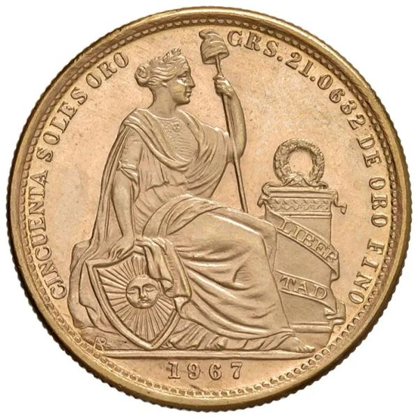 PER&Ugrave;. 50 SOLES 1967 LIMA