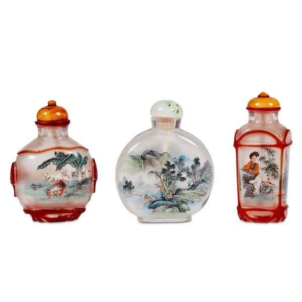 



GRUPPO DI SNUFF BOTTLES, CINA, SEC. XX